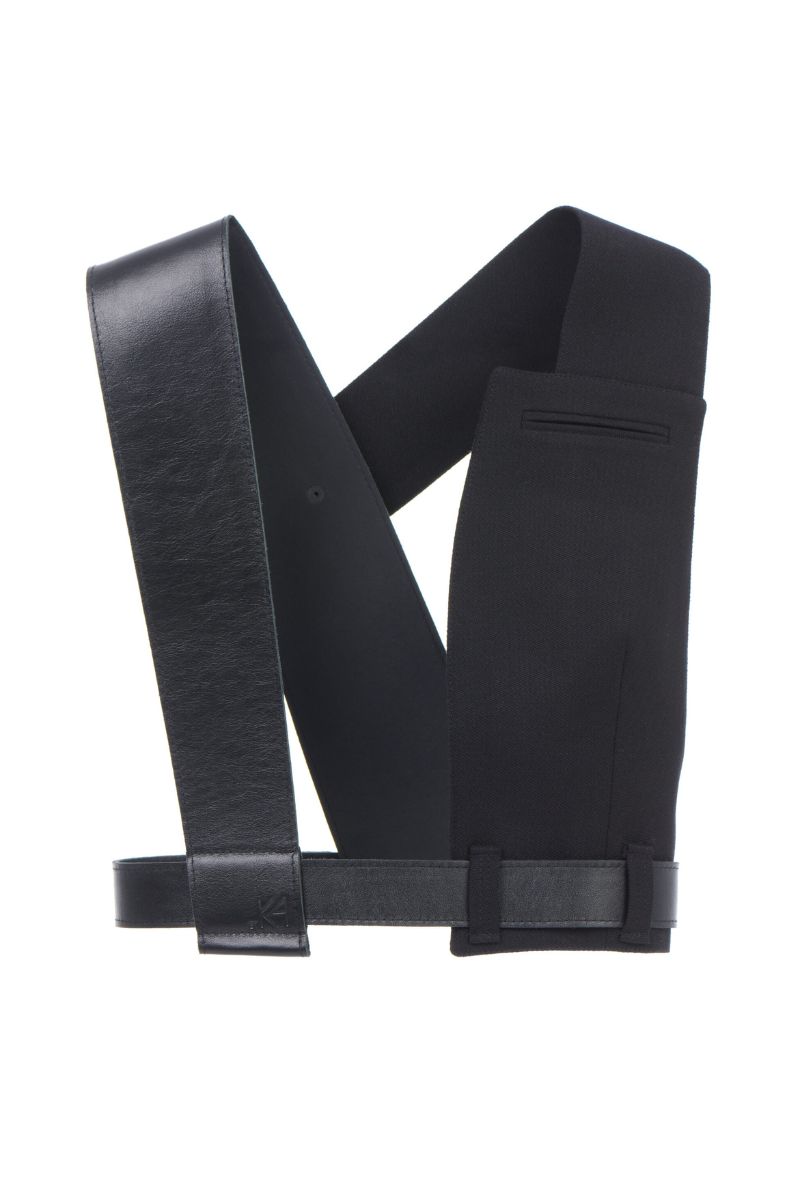 Vest-accessory black - black straps