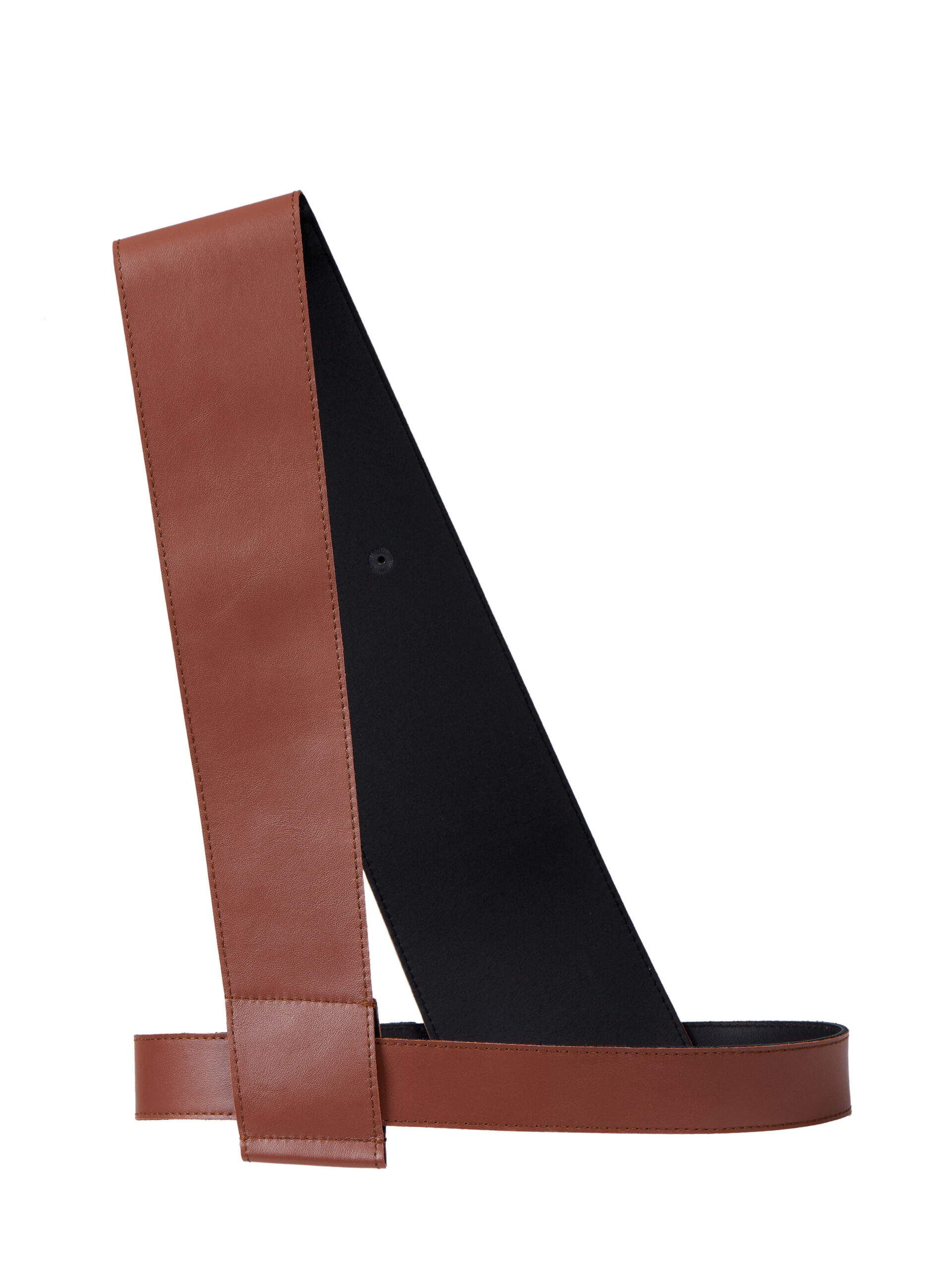 Vest-aksessuaari nahast rihmad konjakipruun / Vest-accessory’s leather straps cognac brown