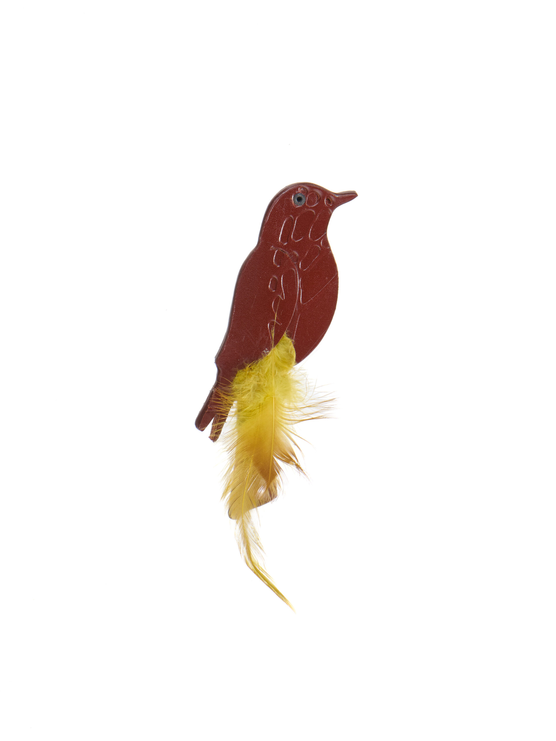 Nahast pross „ A little bird“ väike konjaki-pruun