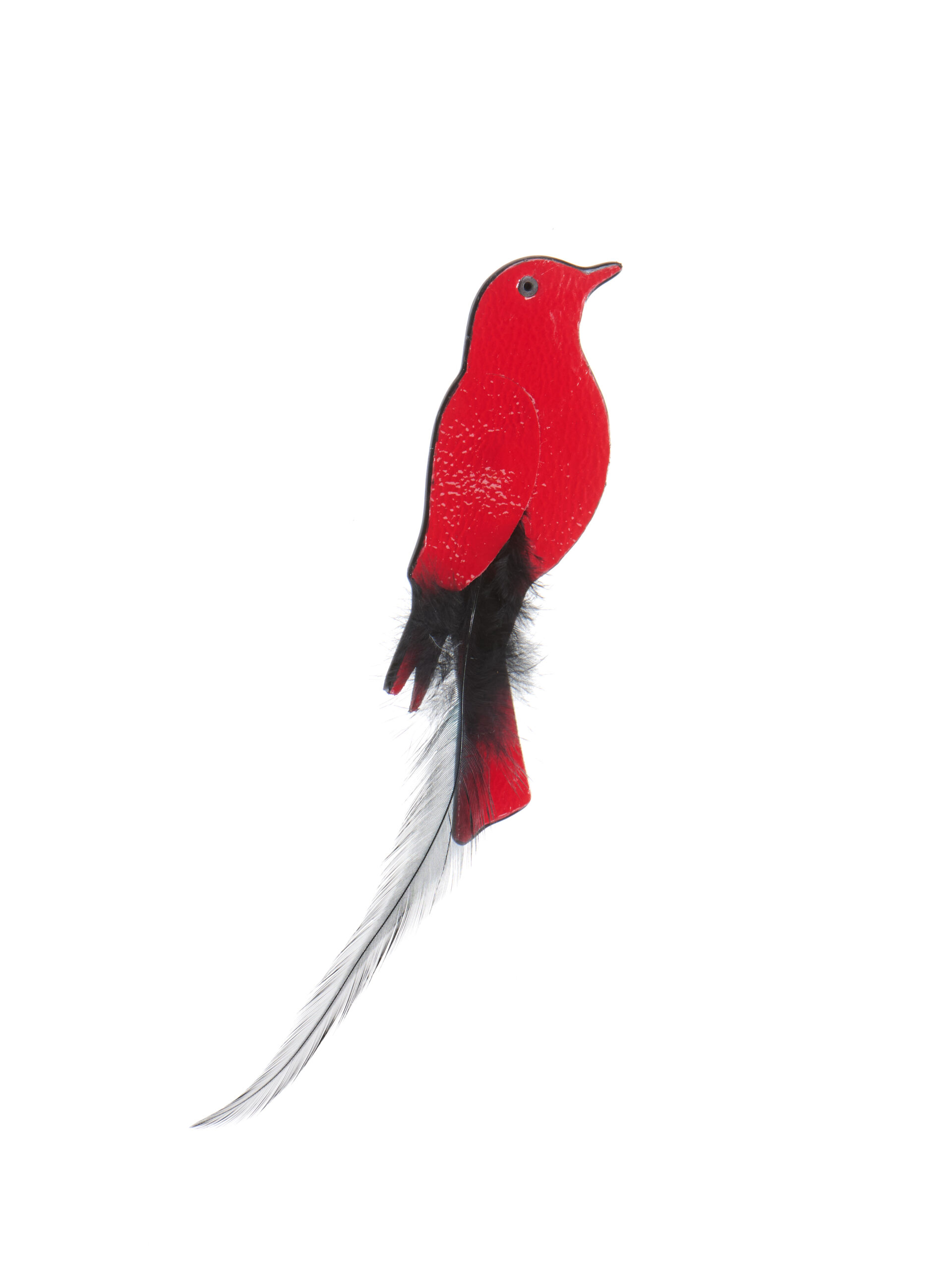 Nahast pross „ A little bird“ väike punane